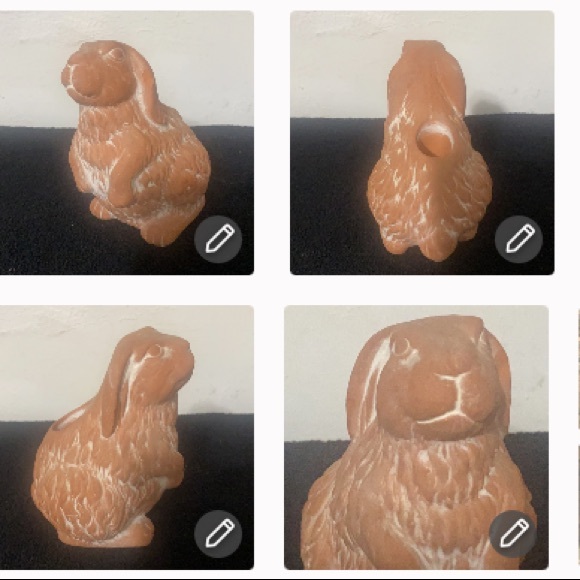 Fitz cup🐰& Terra🕯holder & 3 small =2 are ornaments 🐇 - Picture 4 of 14